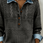 Livia – Top met kraag en knoopsluiting