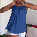 Linne Enfärgad Veckad