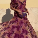 Louise | Robe Maxi de Fête Élégante à Col V