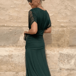 Louise | Robe Maxi de Fête Élégante à Col V