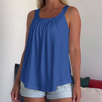 Linne Enfärgad Veckad