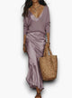Claire du Mont | The Soft Hours Set — Knit Sweater & Satin Slip Dress