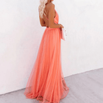 DELACROIX | Coral Light Maxi Dress