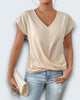 Claire Du Mont | V-Neck Tee