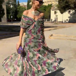 Louise | Robe Maxi de Fête Élégante à Col V