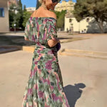 Louise | Robe Maxi de Fête Élégante à Col V