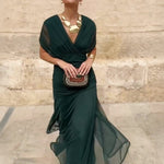 Louise | Robe Maxi de Fête Élégante à Col V