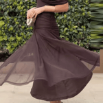 Louise | Robe Maxi de Fête Élégante à Col V
