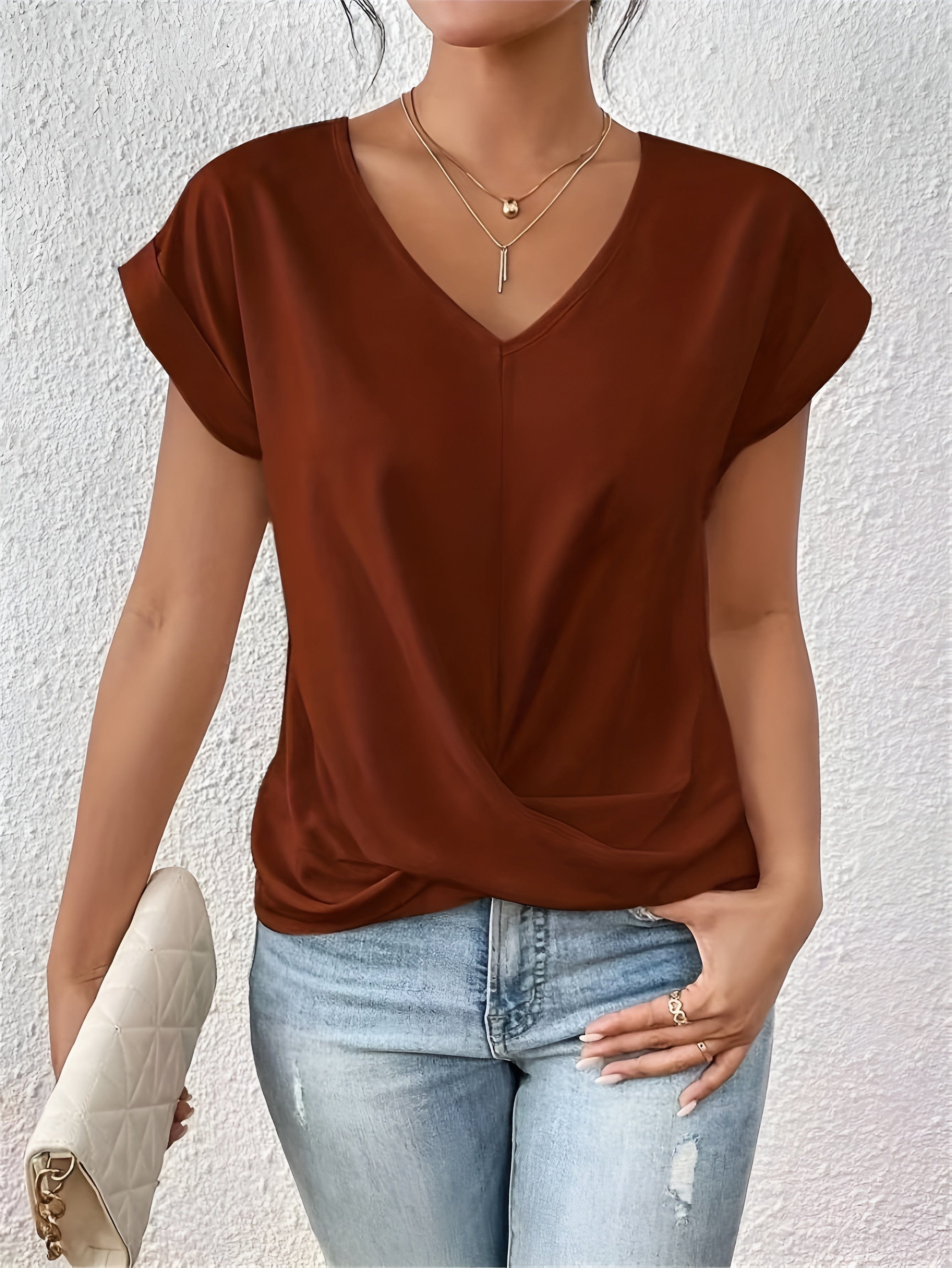 Elara V-Neck Tee