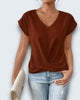 Claire Du Mont | V-Neck Tee