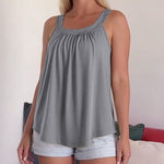 Linne Enfärgad Veckad