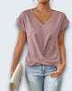 Claire Du Mont | V-Neck Tee