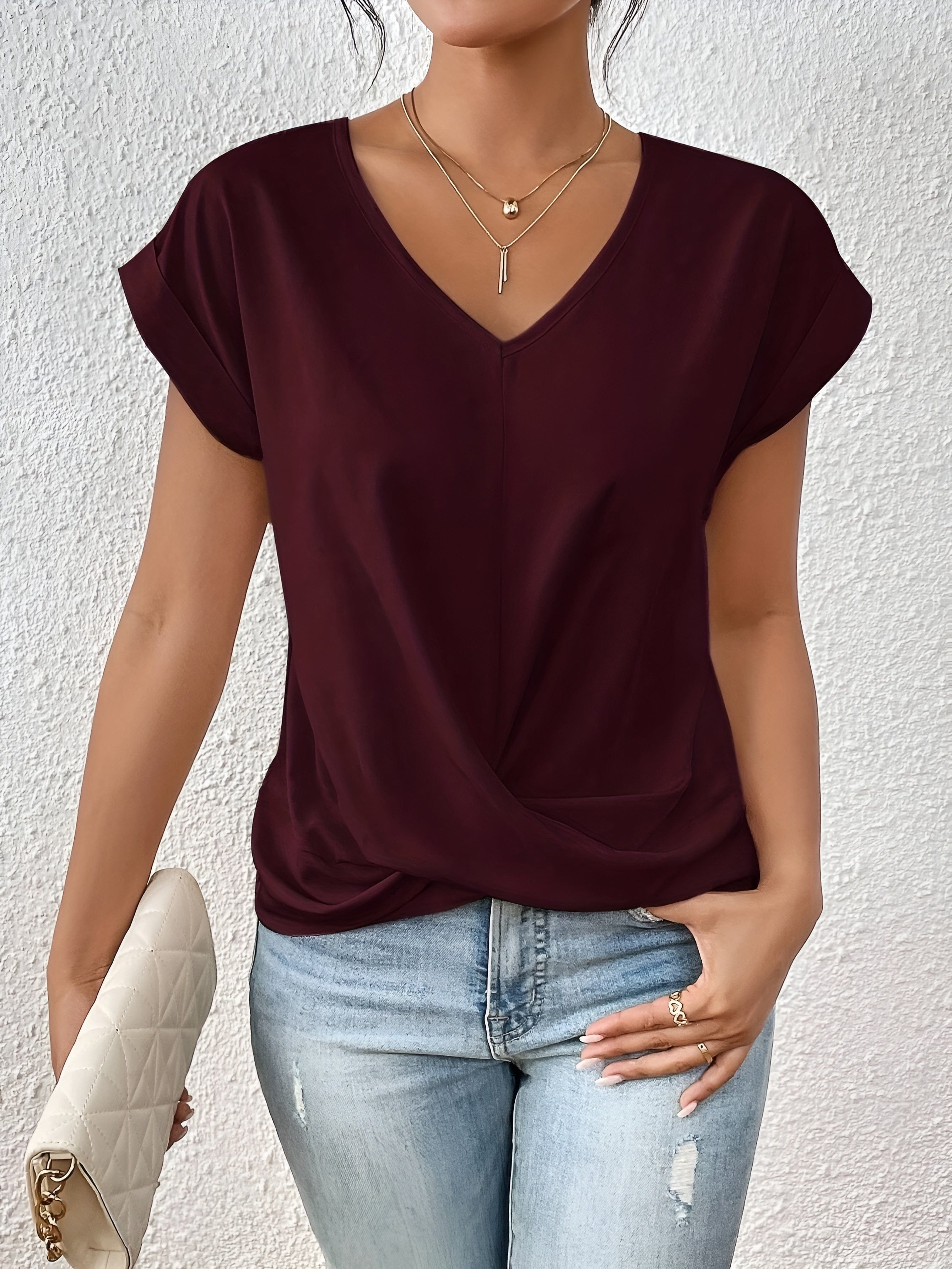 Elara V-Neck Tee