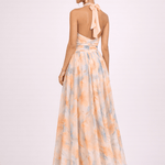 CAMILLE - Robe Halter Aquarelle