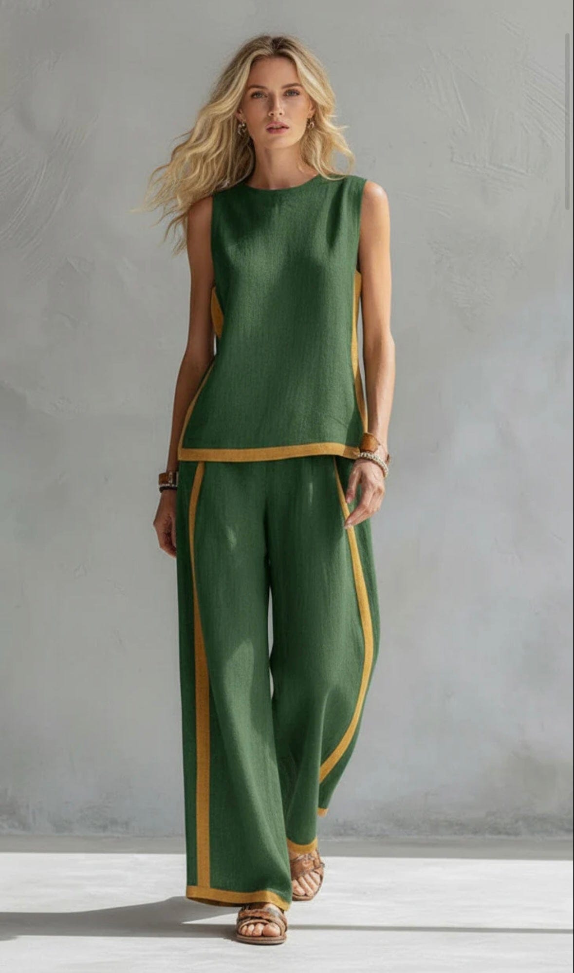 Leila | Completo Elegante in Cotone e Lino