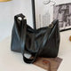 PU-Leder Pendler Mode Vintage Casual Tote Bag Maillard Stilvolle Umhängetaschen für Frauen Textur Große Kapazität Temperament