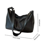 PU-Leder Pendler Mode Vintage Casual Tote Bag Maillard Stilvolle Umhängetaschen für Frauen Textur Große Kapazität Temperament