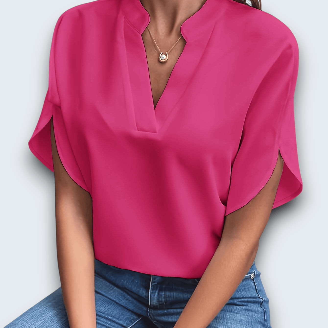 Claire Du Mont | Draped Blouse