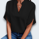 Claire Du Mont | Draped Blouse