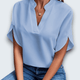 Claire Du Mont | Draped Blouse