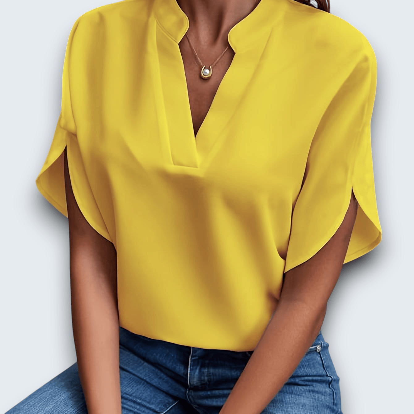 Claire Du Mont | Draped Blouse