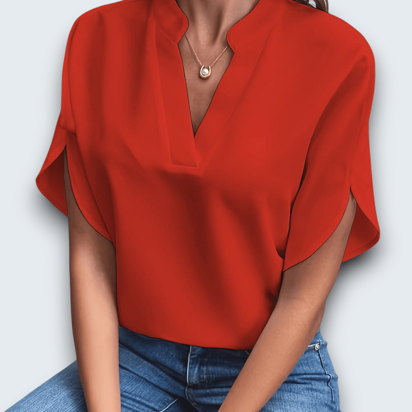 Claire Du Mont | Draped Blouse