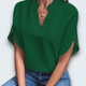 Claire Du Mont | Draped Blouse