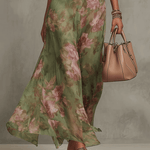 Livia - Abito Maxi Halter Floreale