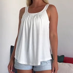 Linne Enfärgad Veckad