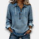 Claire Du Mont | Cable Knit Henley
