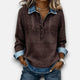 Claire Du Mont | Cable Knit Henley