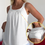 Linne Enfärgad Veckad