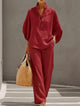 Mariel | Cotton Linen Batwing Sleeve Wide Leg Pants Set