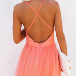 DELACROIX | Coral Light Maxi Dress